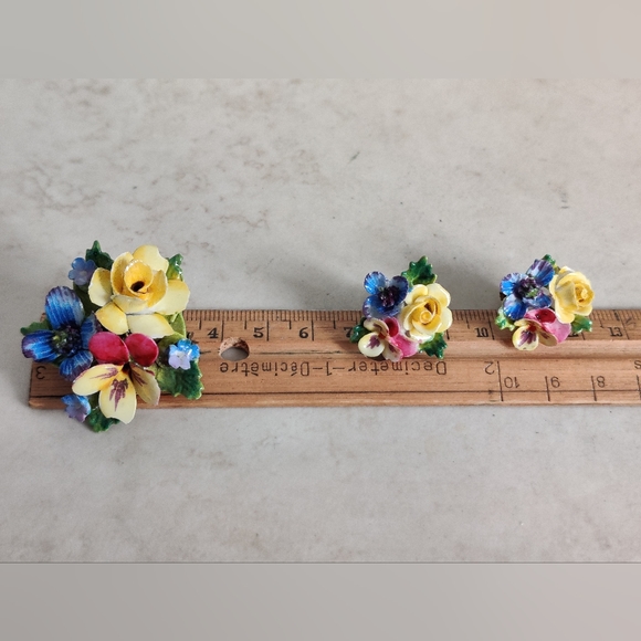 🇨🇦 Antique Staffordshire Crown jewelry set - Picture 11 of 16